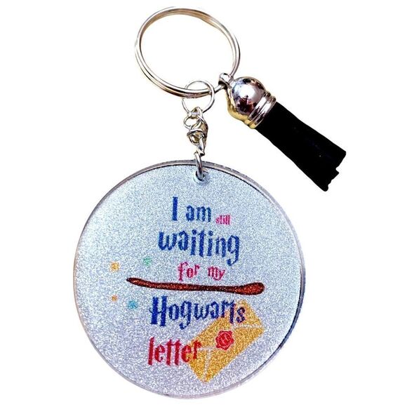 Handmade Waiting on my Hogwarts Letter Keychain 2 inches - Picture 1 of 1